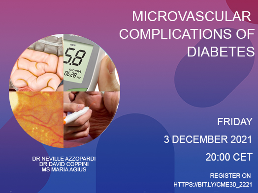 Microvascular complications of Diabetes – 3rd December 2021