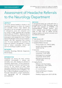 Assessment of Headache Referrals