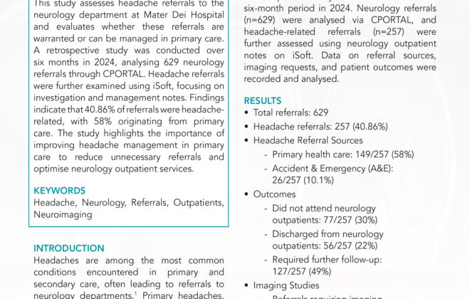 Assessment of Headache Referrals